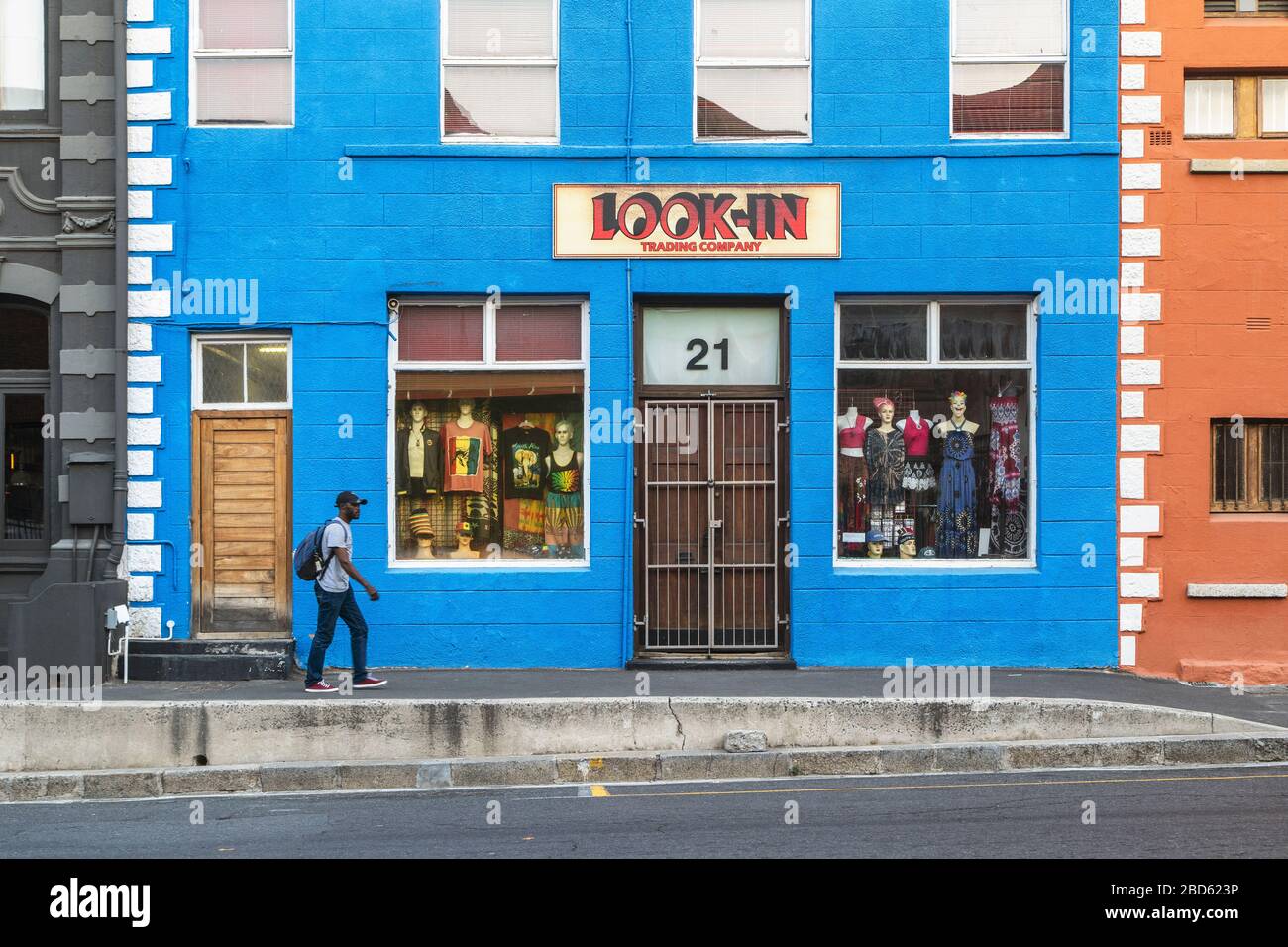 Le Cap - Afrique du Sud - rue Buitenkant dans le quartier six Banque D'Images