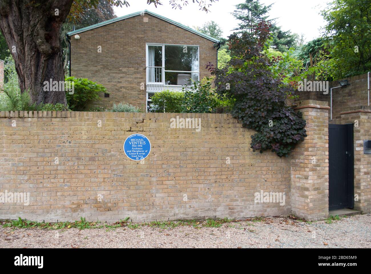 Michael Ventris OBE House 19 North End, Hampstead, Londres NW3 7HR Banque D'Images