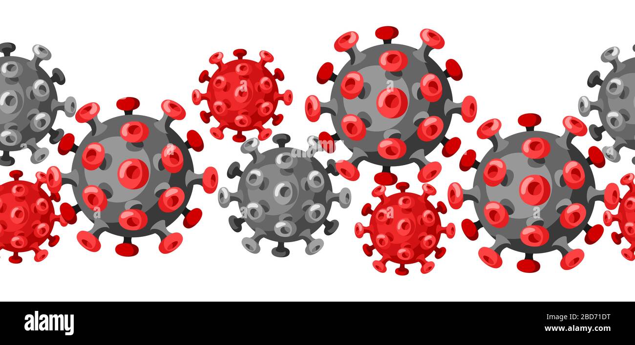 Modèle transparent avec molécule de coronavirus Covid-19. Illustration de Vecteur