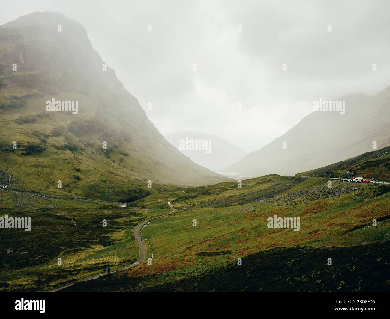 Trois Sœurs de Glencoe, par temps humide Banque D'Images