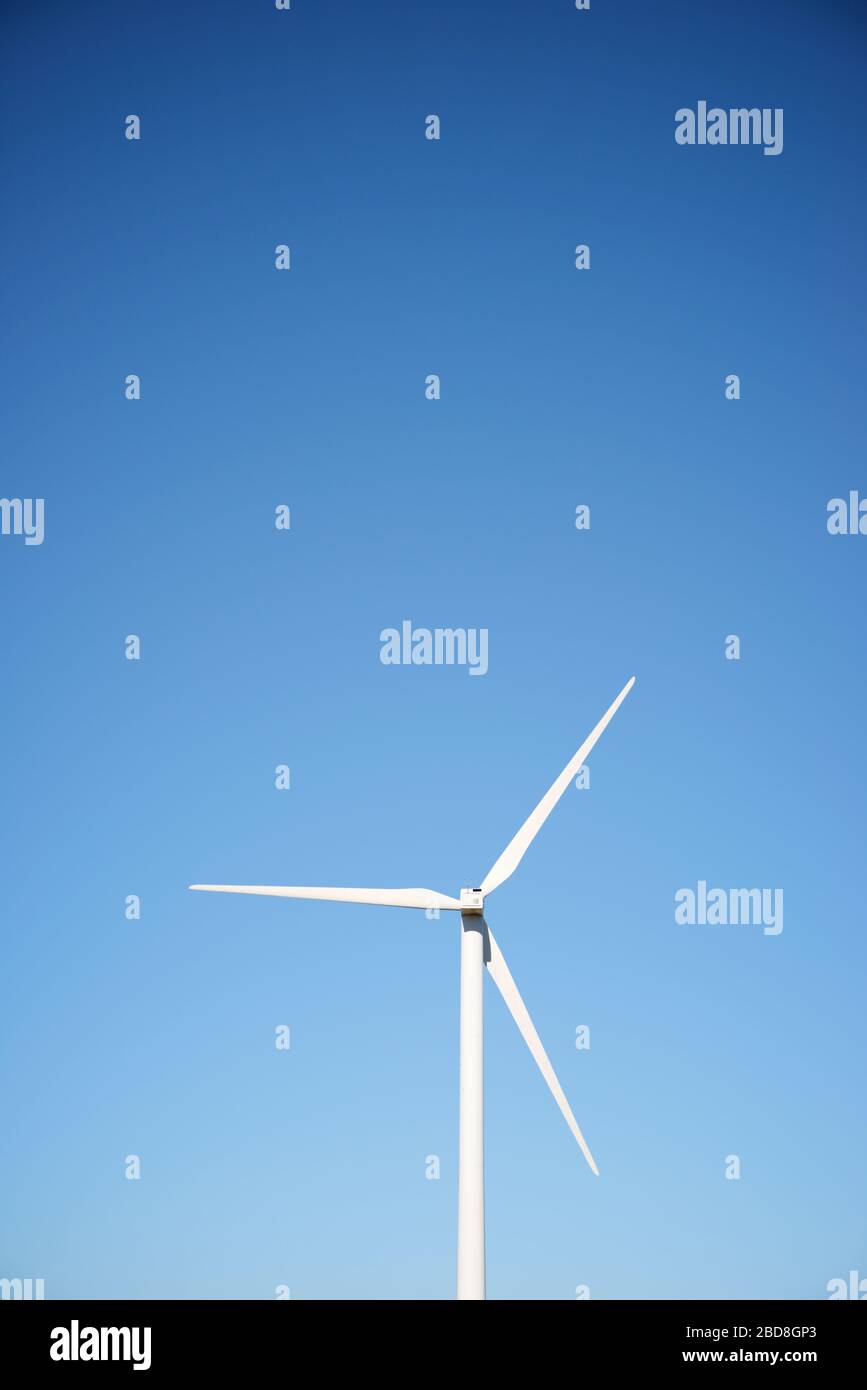 Moulin pour la production d'électricité en Espagne. Banque D'Images