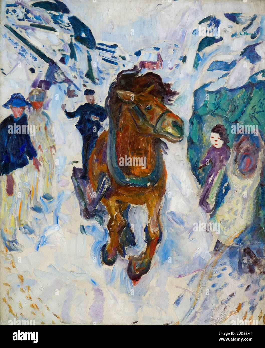 Le Galloping Horse par Edvard Munch 1910 . Musée Munch, Oslo Banque D'Images