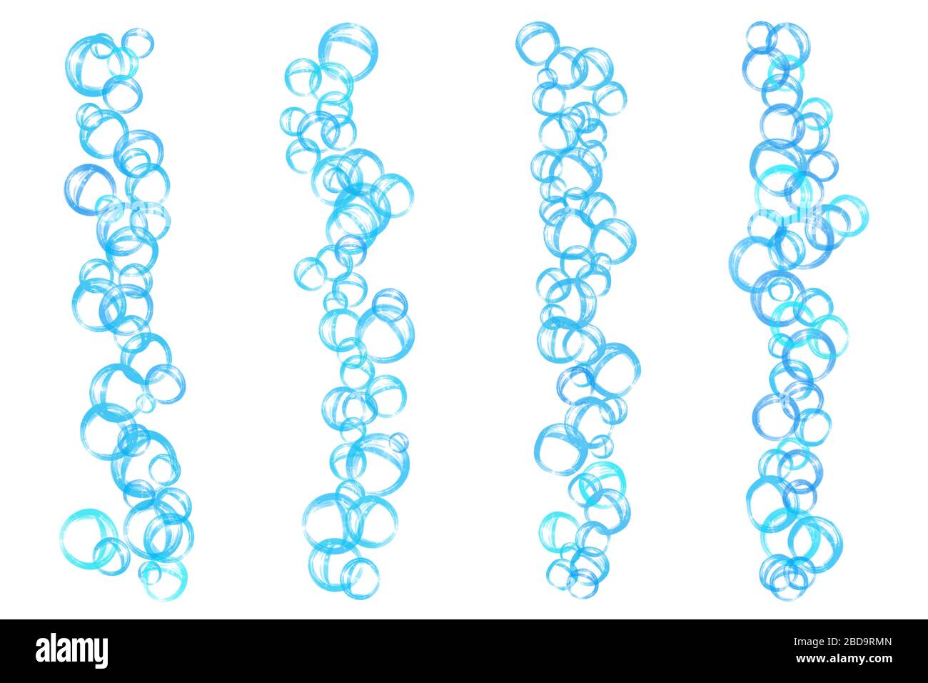 bleu bulle d'eau abstrait ou pur fond sous-marin naturel Banque D'Images