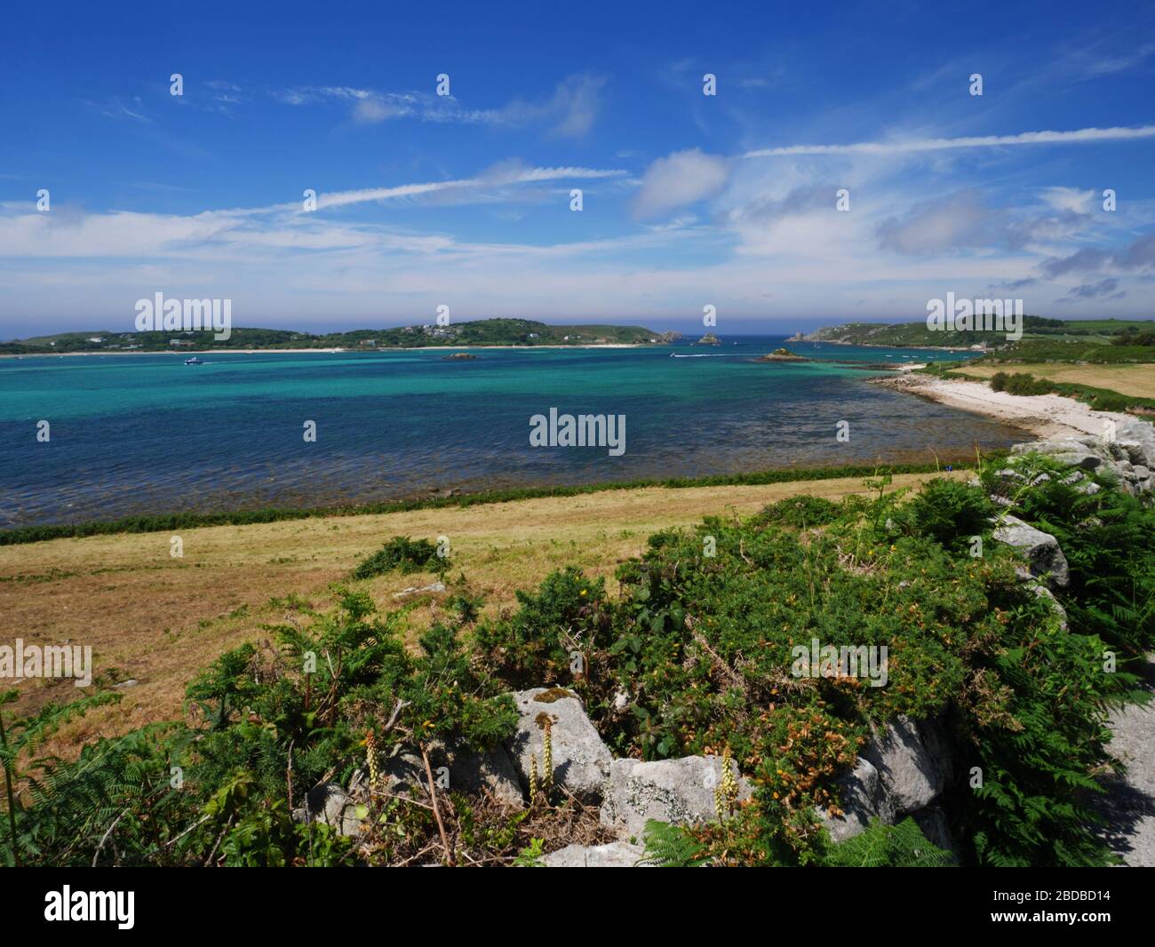 Baie d'Appletree, Tresco, Iles de Scilly Banque D'Images