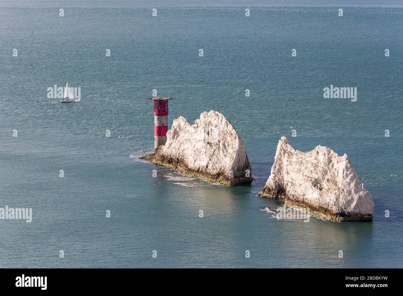 Les aiguilles, île de Wight, Angleterre, RU Banque D'Images