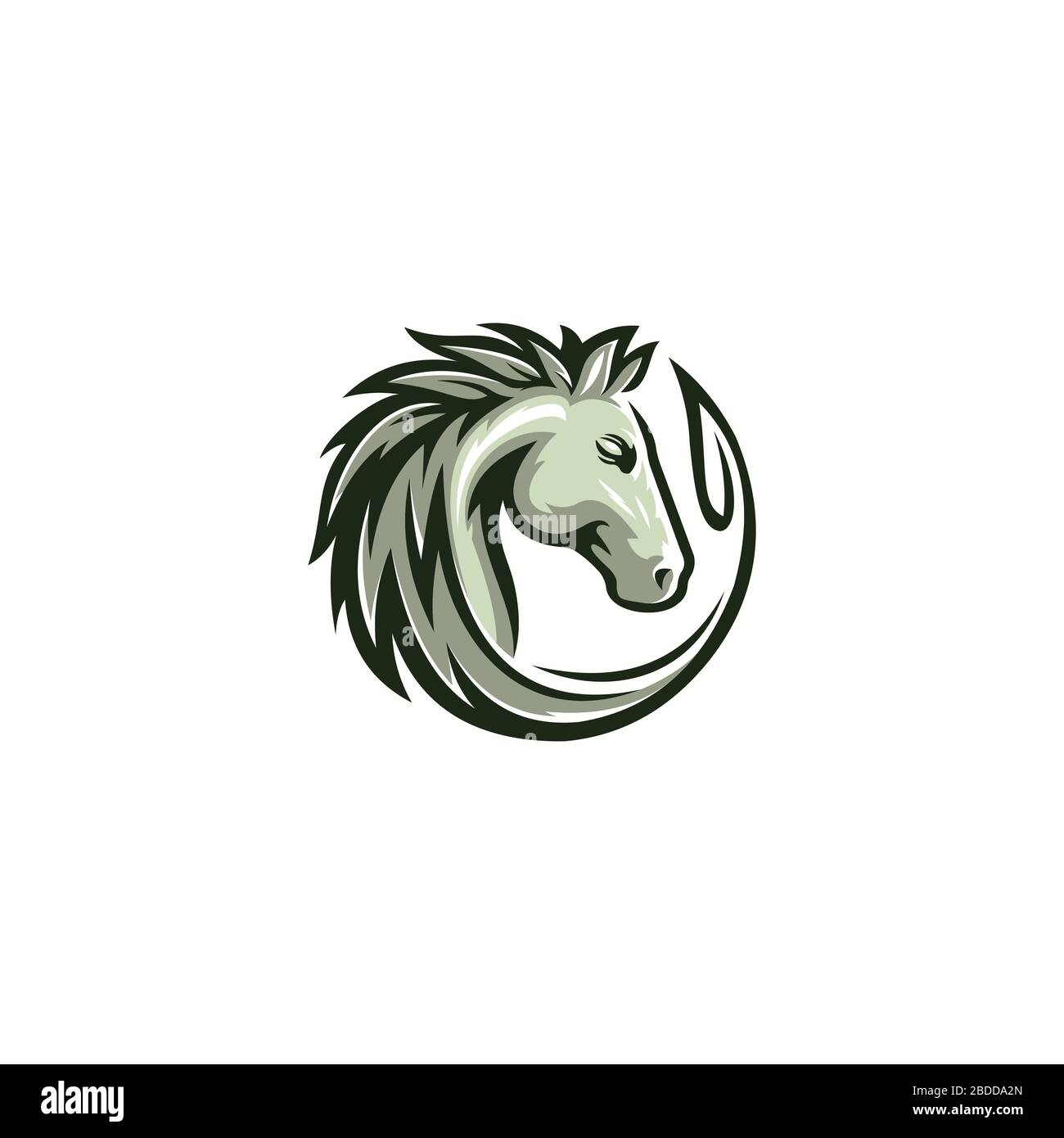 Modèle vectoriel de logo animal Horse Illustration de Vecteur