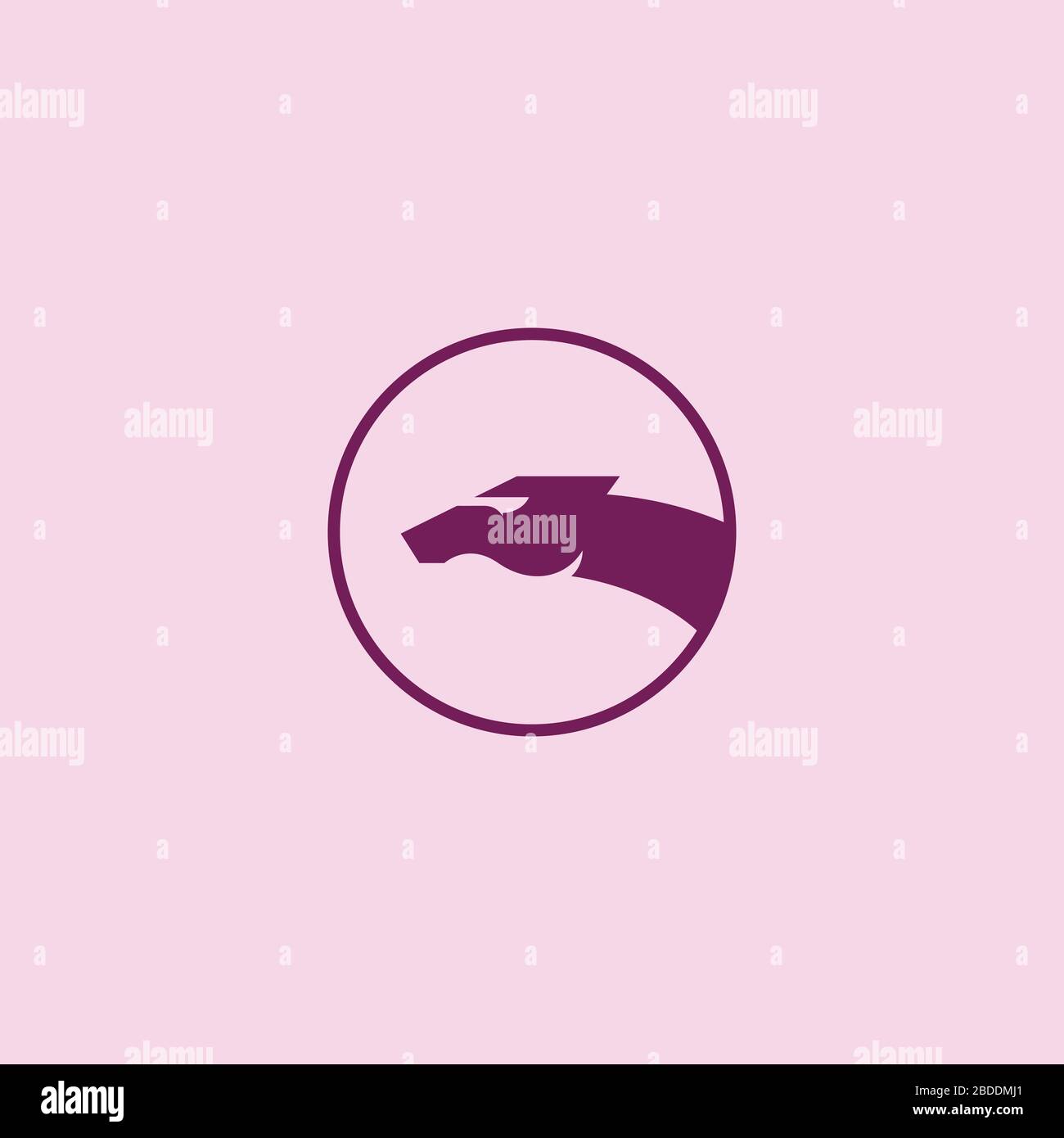 Modèle vectoriel de logo animal Horse Illustration de Vecteur