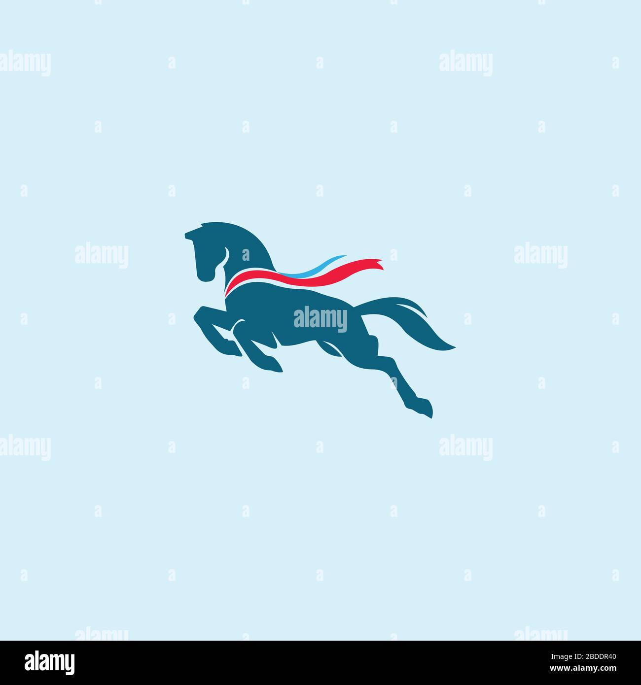 Modèle vectoriel de logo animal Horse Illustration de Vecteur