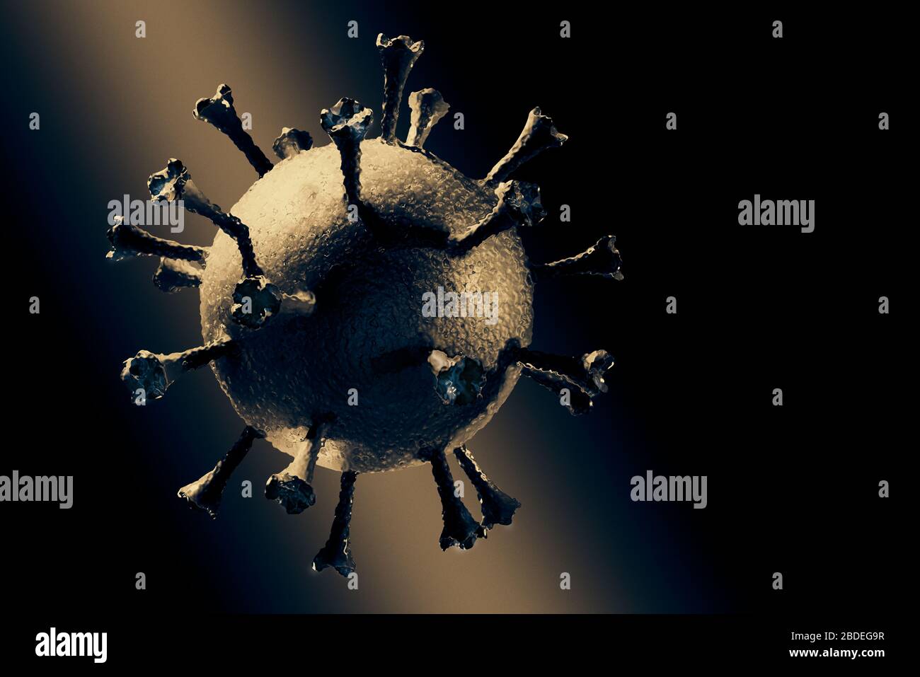 Image générée numériquement du coronavirus Banque D'Images