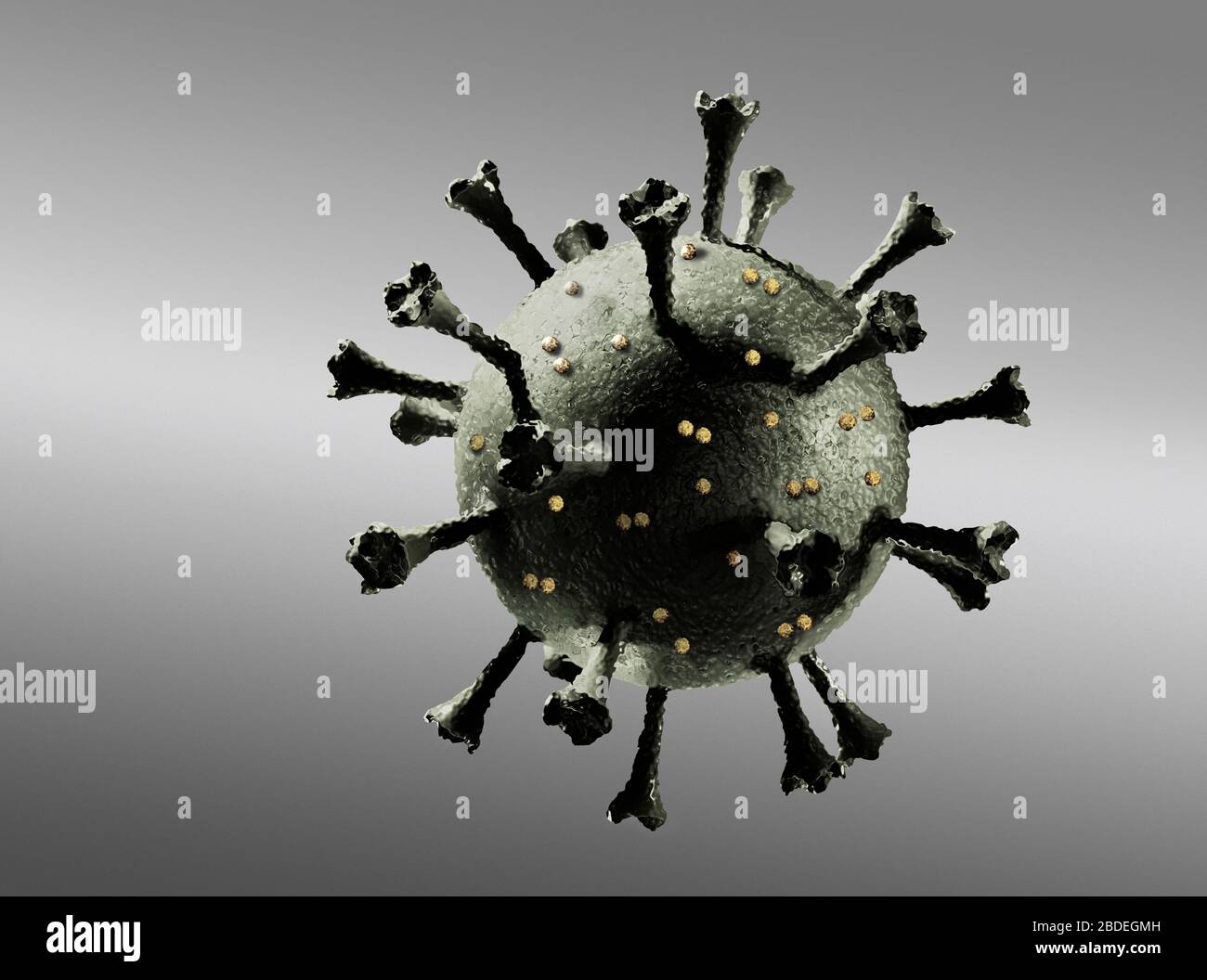 Image générée numériquement du coronavirus Banque D'Images