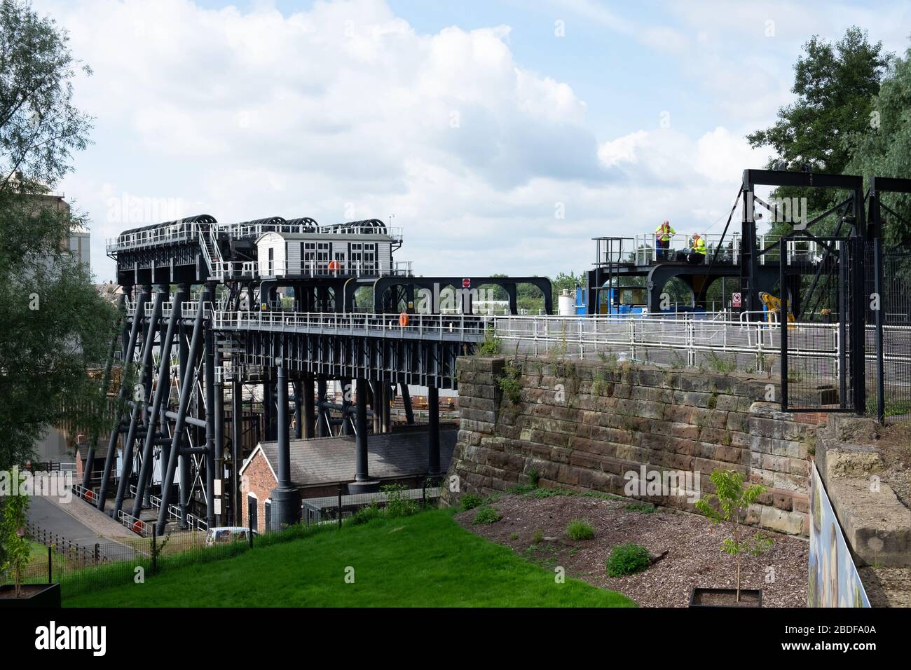 The Anderton Boat Lift, Northwich, Cheshire, Angleterre Banque D'Images