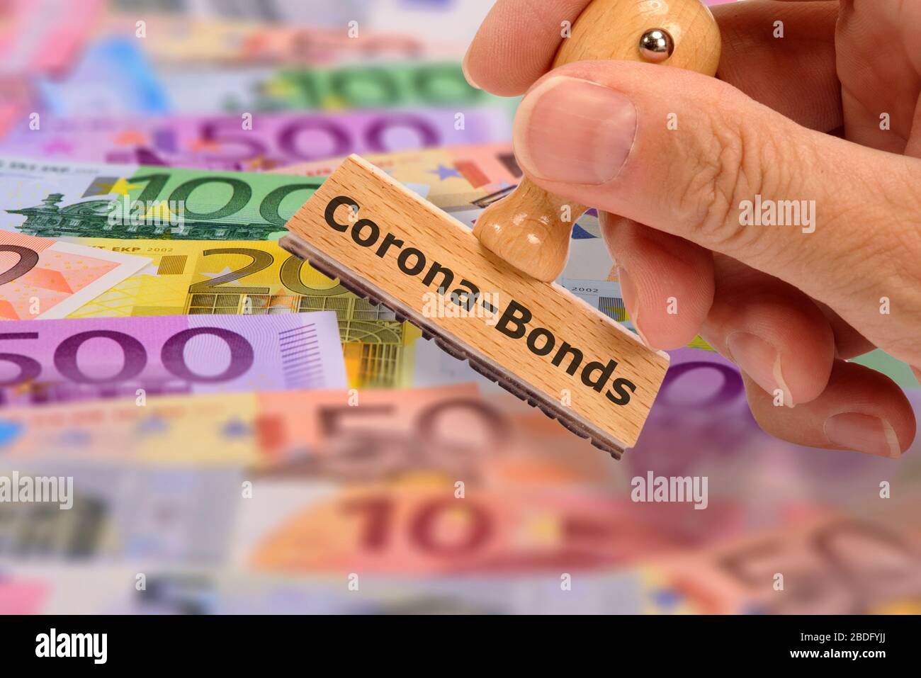 Eurobonds oder Corona-Bonds zur Finanzierung der Corona-KRise Banque D'Images