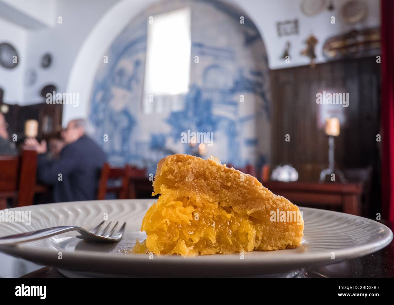 Pão de Rala pâtisserie à la citrouille au Pasteleria Conventual Pão de Rala, à Évora, Alentejo, Portugal Banque D'Images