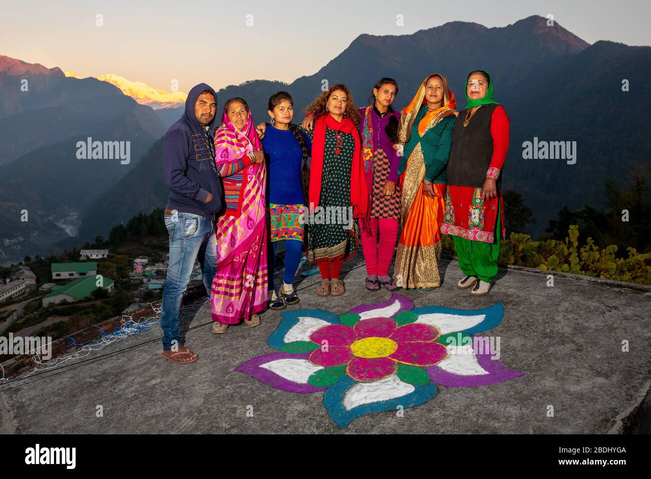 Diwali, Himalaya, Inde Banque D'Images