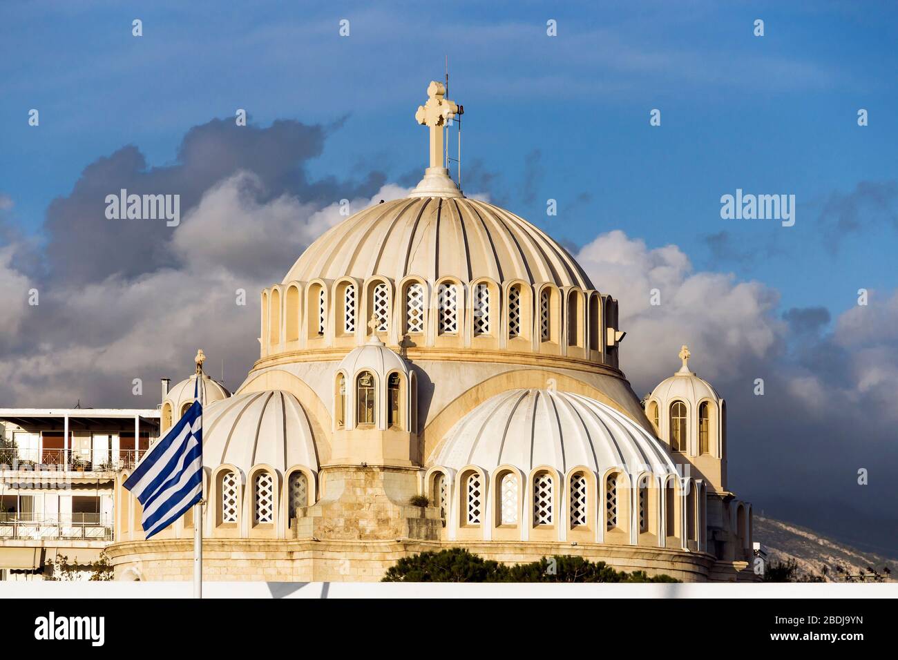 Cathédrale orthodoxe de Saint-Constantin et Helen à Glyfada, Athènes, Grèce Banque D'Images