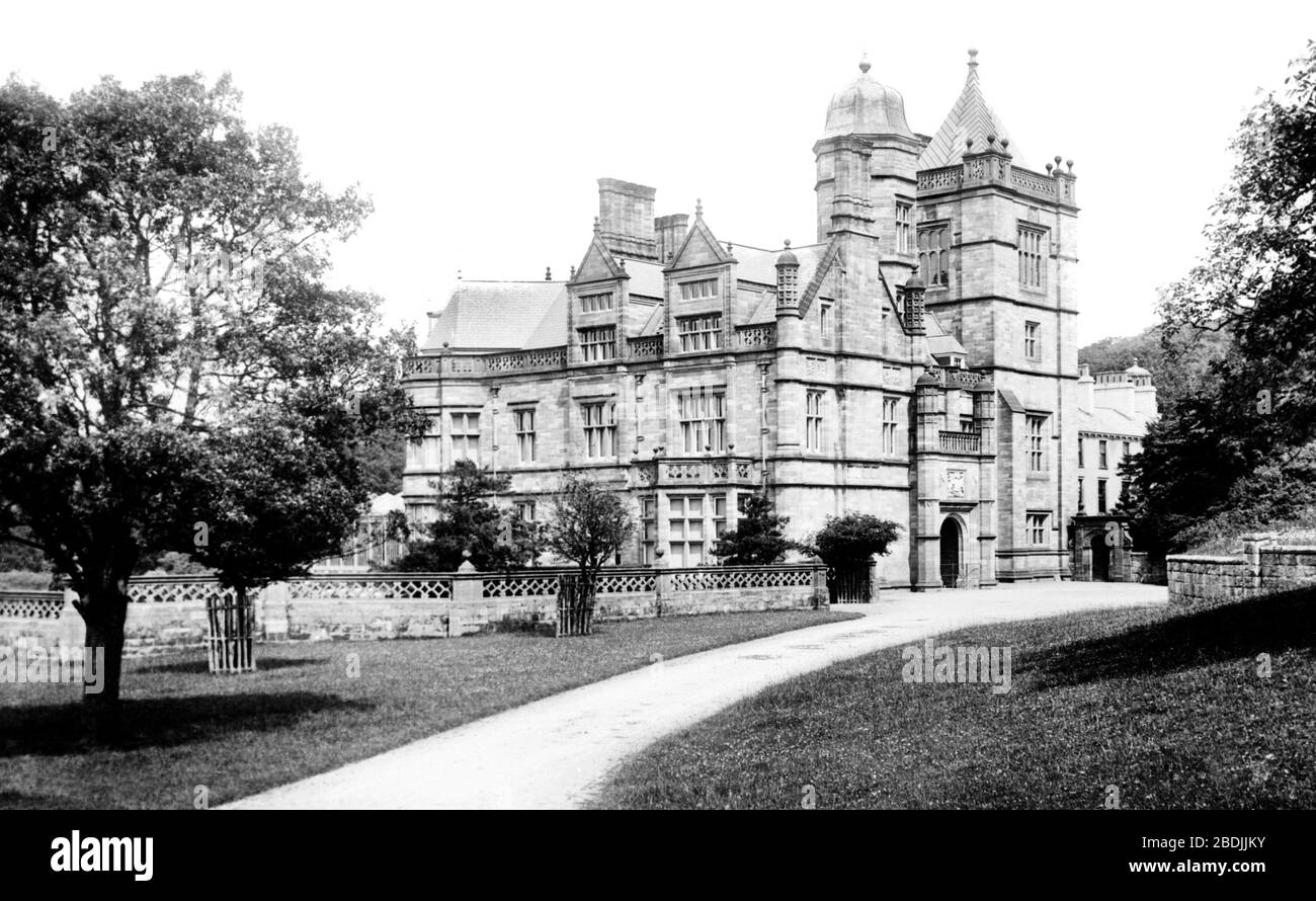 Holker Hall, 1894 Banque D'Images