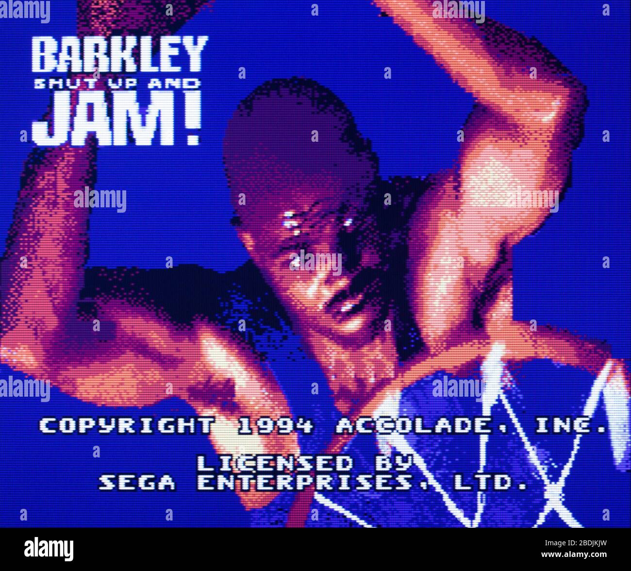 Barkley Shut Up and Jam - Sega Genesis Mega Drive - usage éditorial seulement Banque D'Images