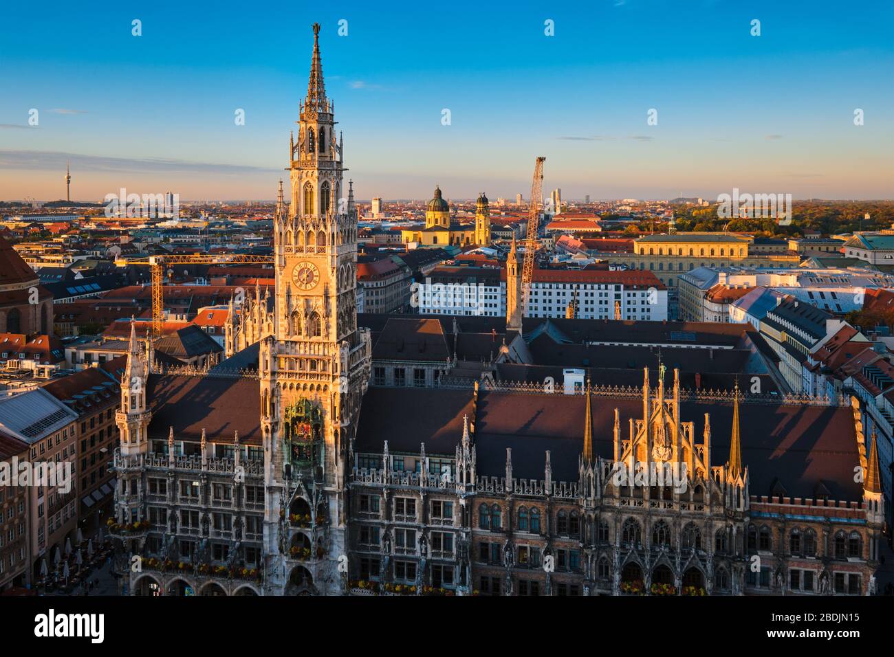 Vue aérienne de Munich, Allemagne Banque D'Images