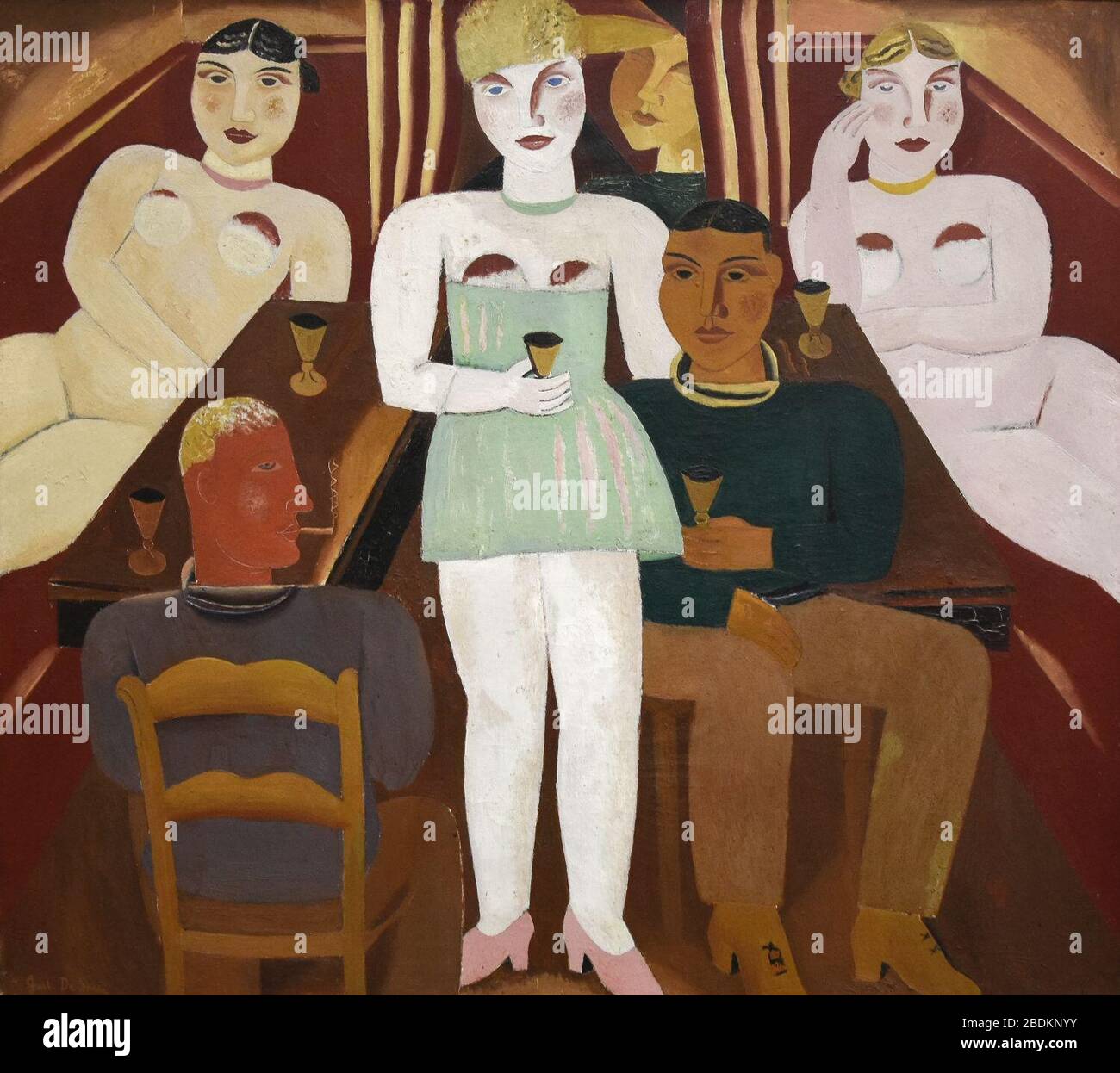 Gustave de Smet (1877-1943) Het goede huis (1926) MSK Gent 22-10-2017 12-04-07 22-10-2017 12-04-07. Banque D'Images