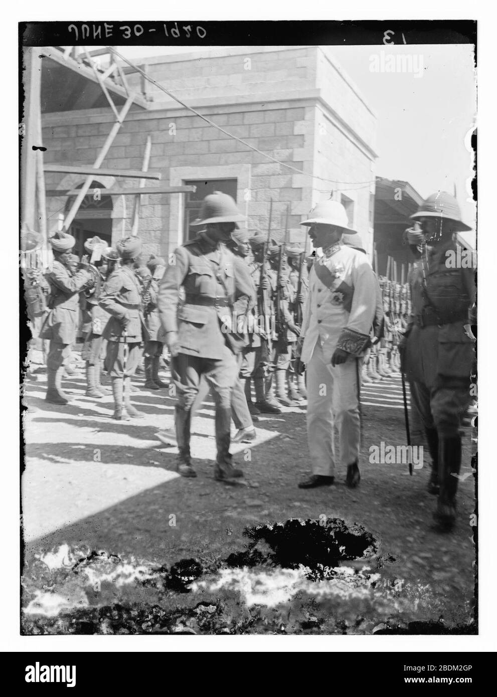 S. H. (C'est-à-dire Herbert Samuel) arrivée, 30 juin 1920 Banque D'Images