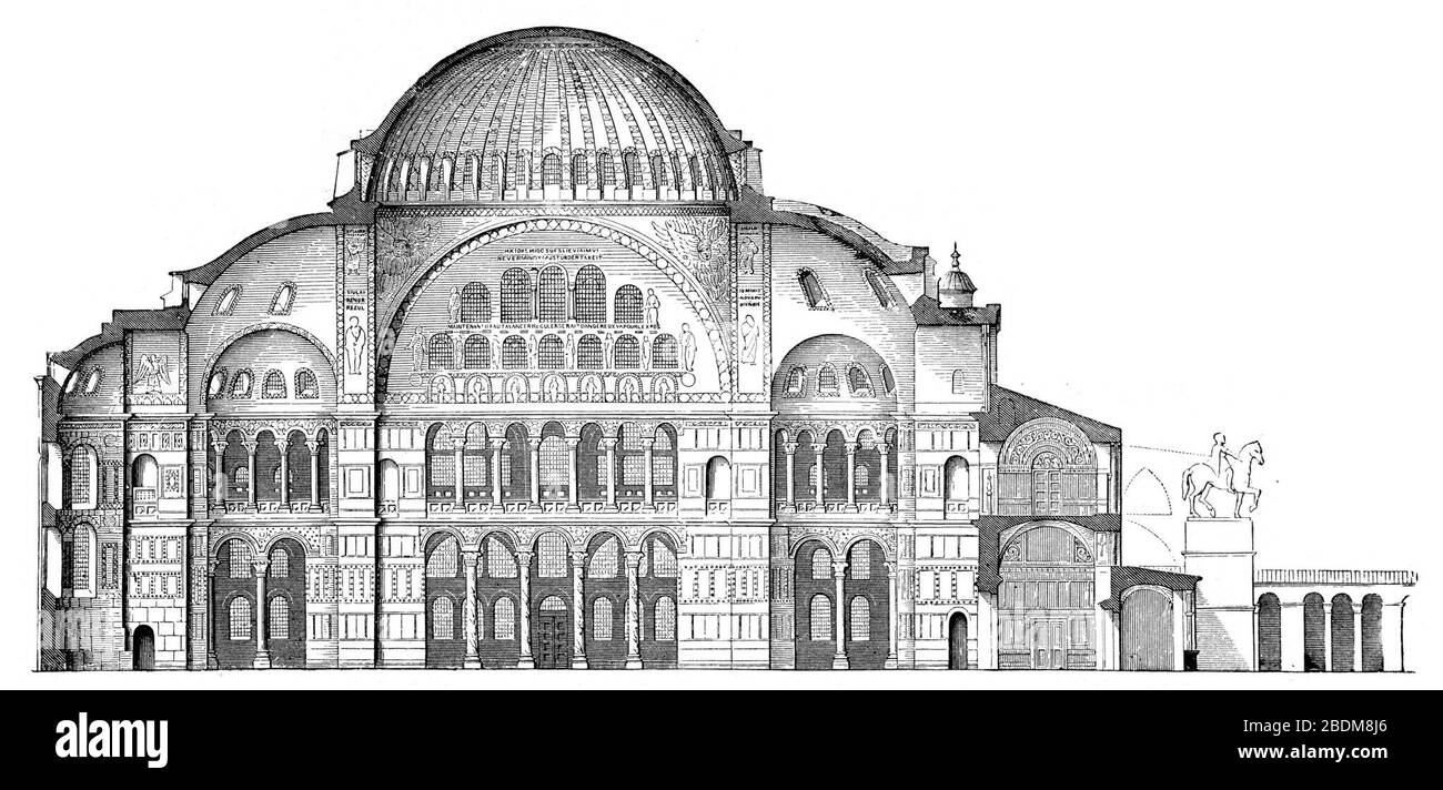 Sainte sophie historique Banque d'images noir et blanc Alamy