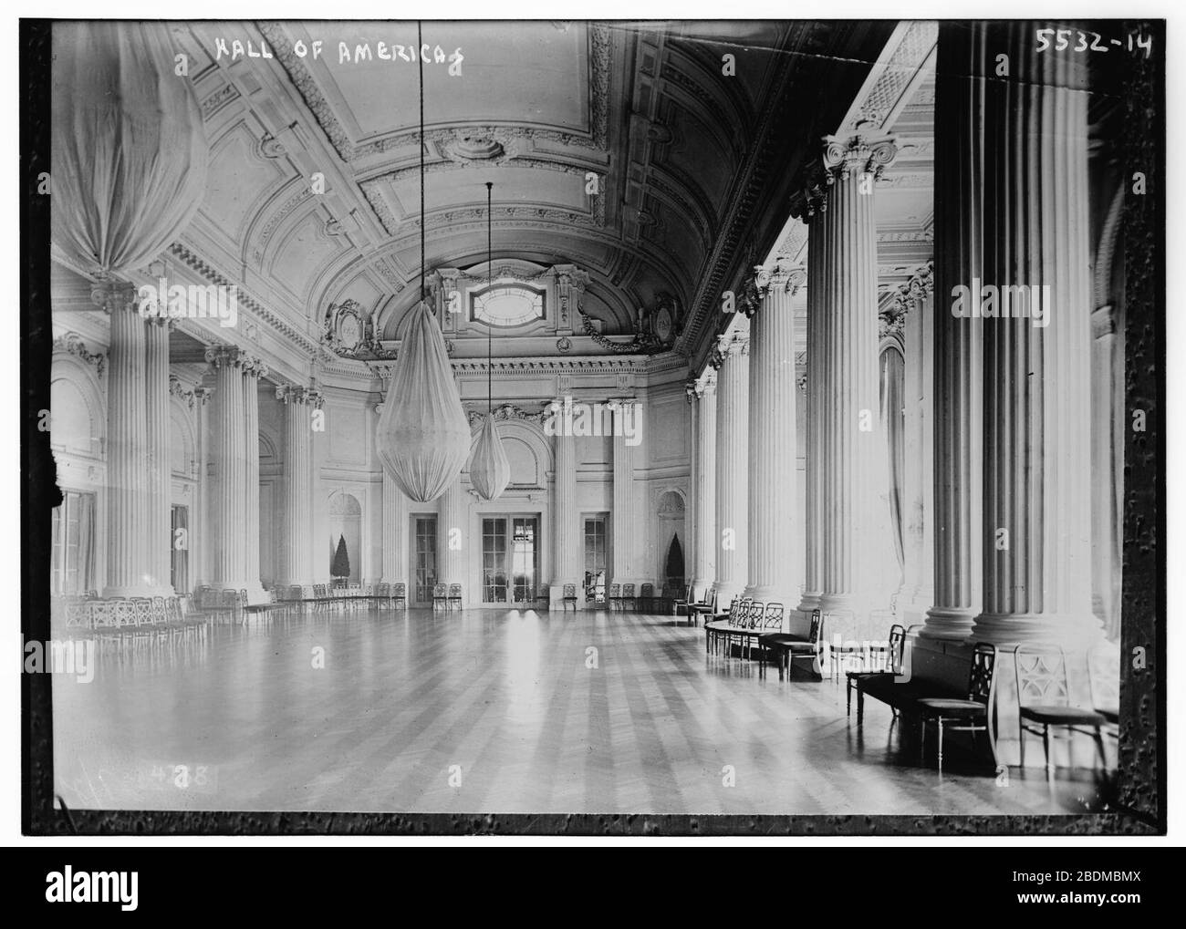 Hall d'Amériques Banque D'Images