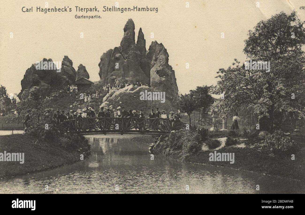 Hambourg, Hambourg - Zoologischer Garten; Carl Hagenbecks Tierpark; Gartenpartie Banque D'Images