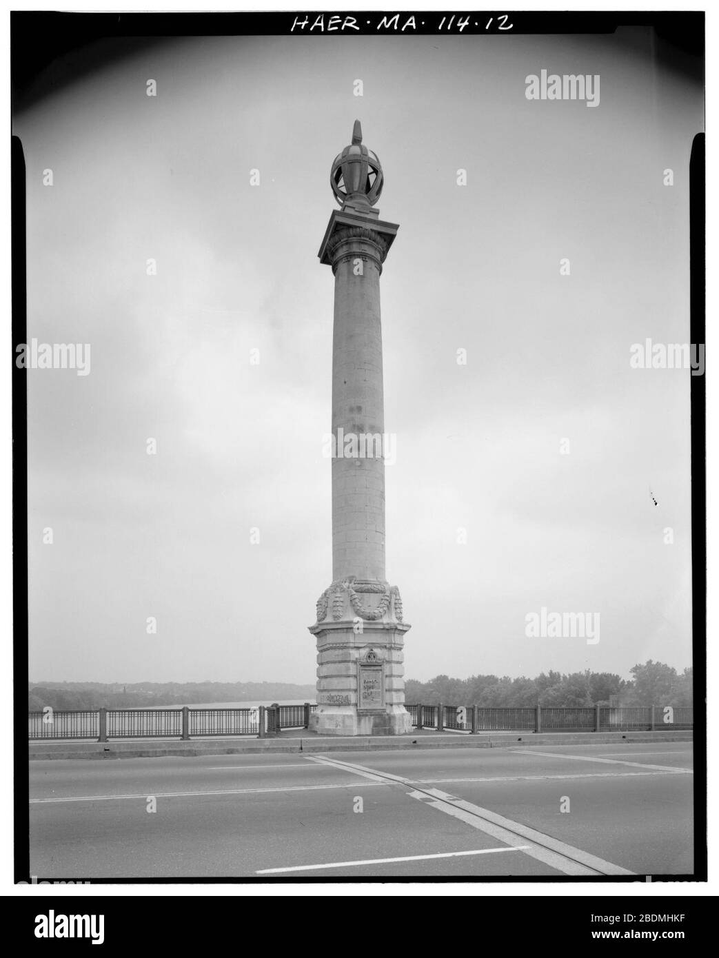 Pont commémoratif du comté de Hampden - HAER 079572pu. Banque D'Images
