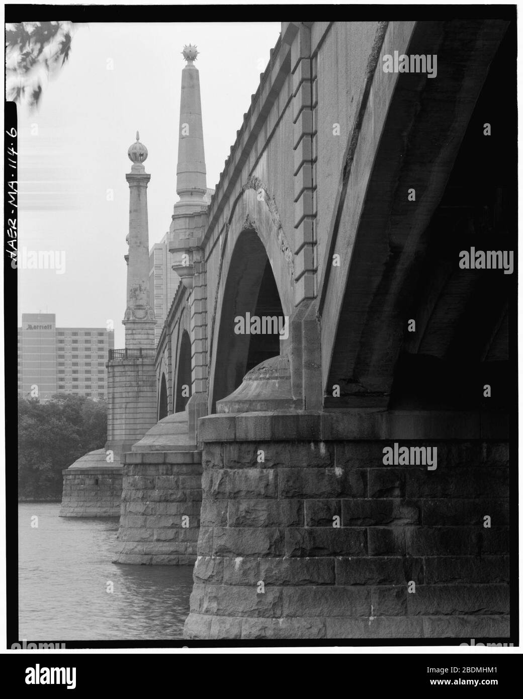 Pont commémoratif du comté de Hampden - HAER 079566pu. Banque D'Images