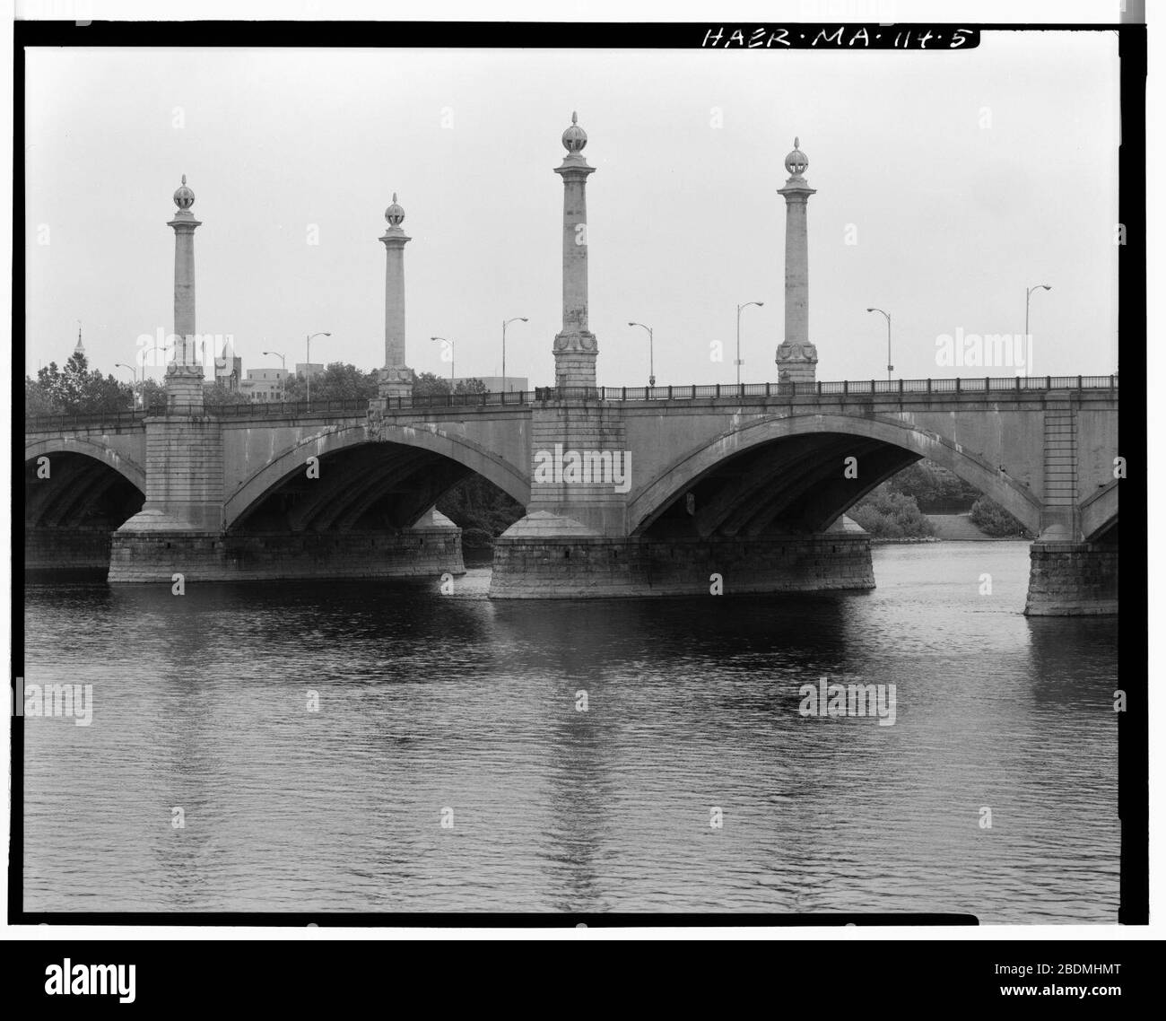 Pont commémoratif du comté de Hampden - HAER 079565pu. Banque D'Images