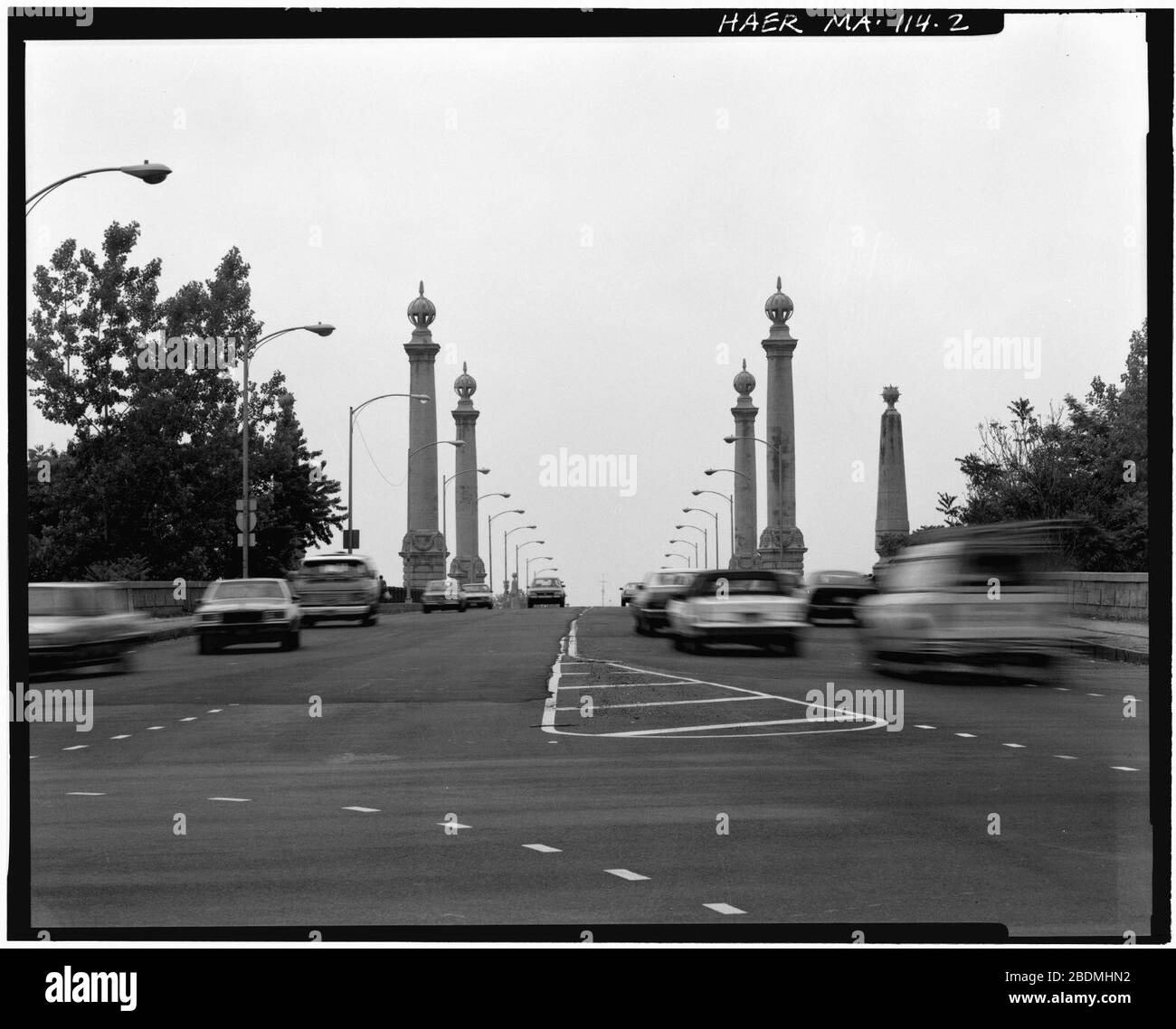 Pont commémoratif du comté de Hampden - HAER 079562pu. Banque D'Images