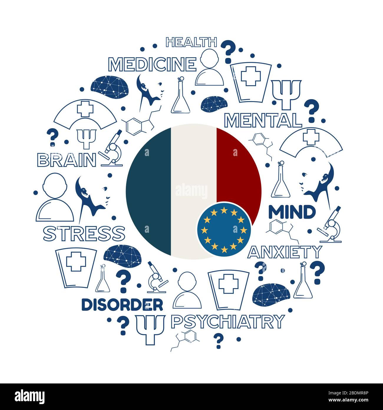 Illustration du concept médical Illustration de Vecteur