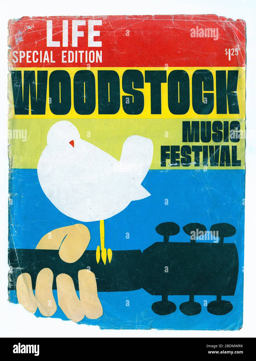 1969 couverture édition spéciale du magazine vie. Woodstock Music Festival Banque D'Images