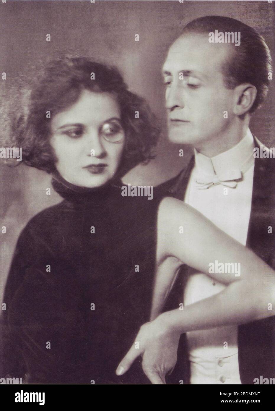 Hans Albers mit Dame, 1924. Banque D'Images
