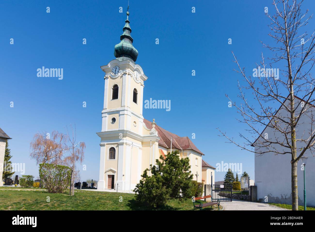 Zémendorf-Stöttera : église Kleinfraenhaid, à Neusiedler See (lac Neusiedl), Burgenland, Autriche Banque D'Images