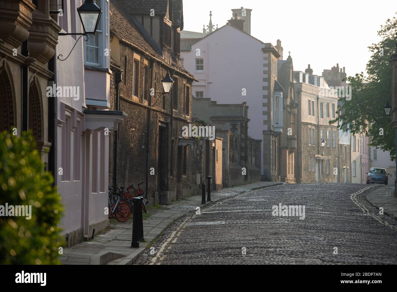 Vue vers l'est sur Merton Street, Oxford Banque D'Images