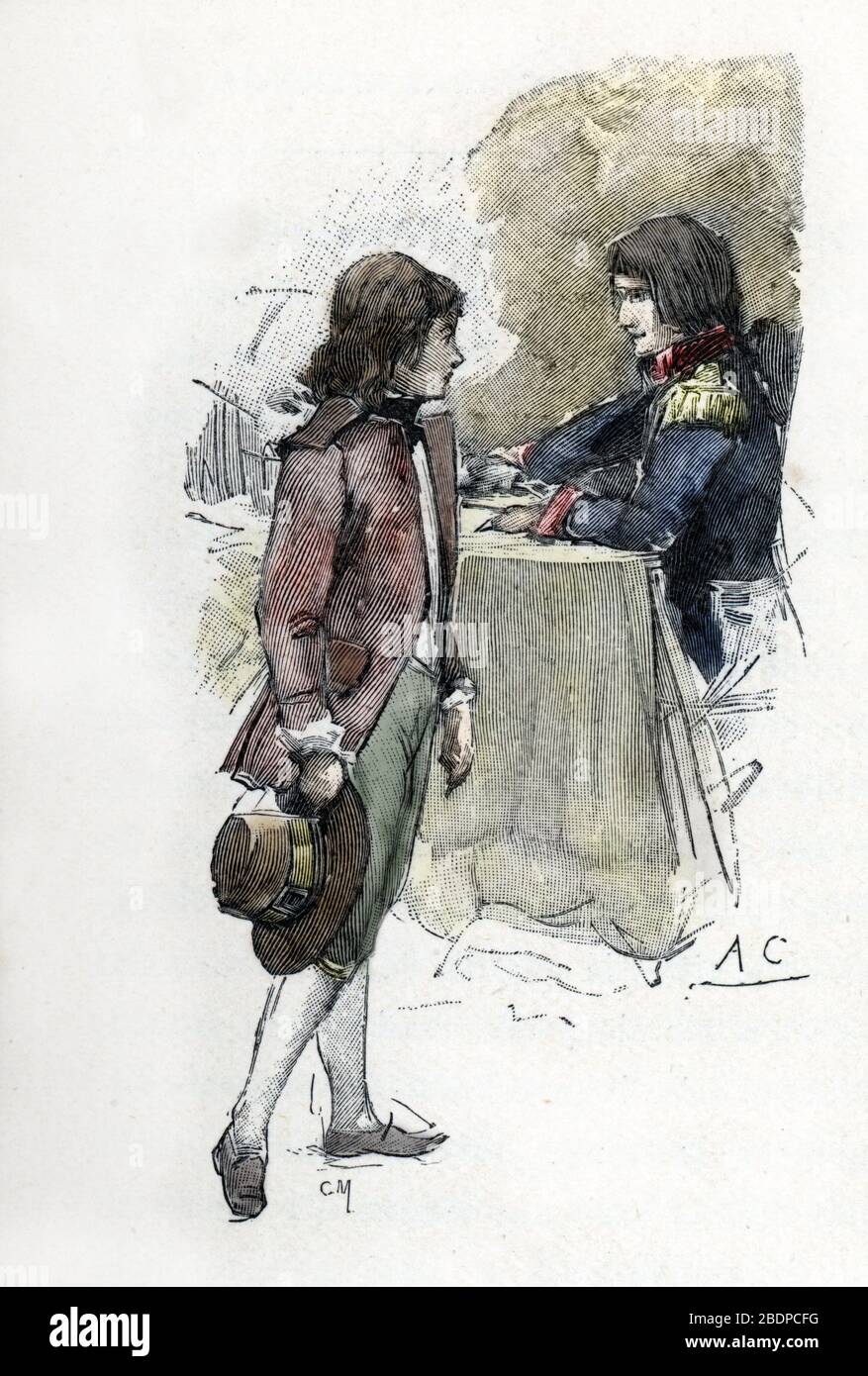 'Le fils de Josephine, Eugene de Beauharnais (1781-1824) reclame l' épée de son père Alexandre de Beauharnais un fils beau-pere Napoléon Bonaparte (1769 Banque D'Images