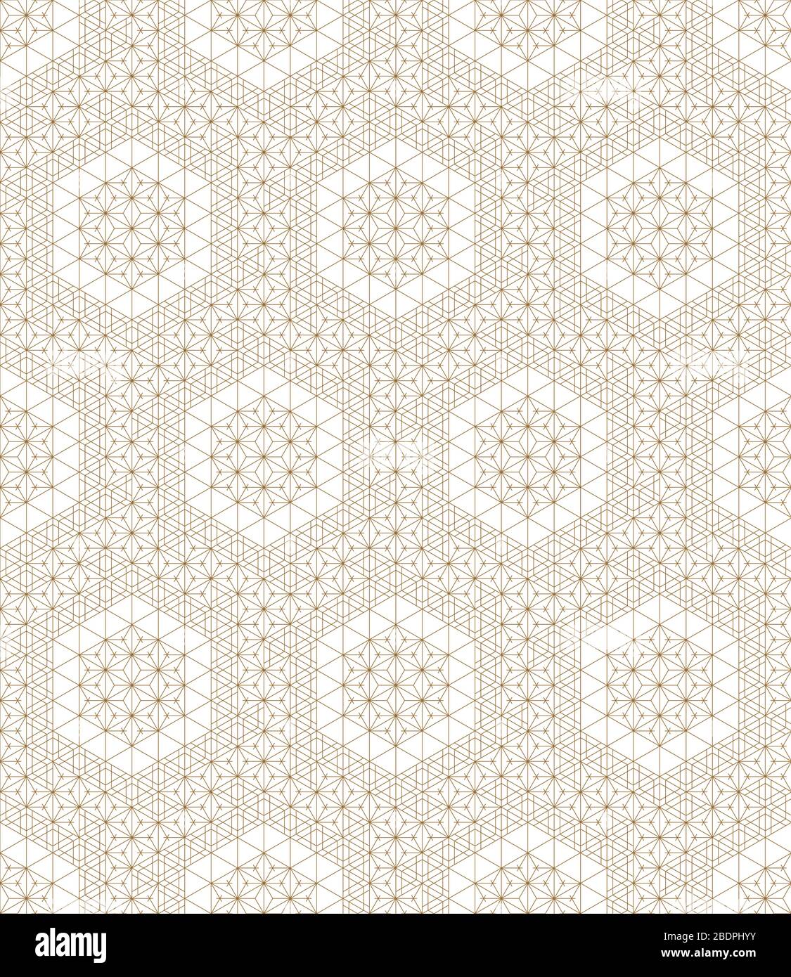Motif géométrique transparente .sur la base des éléments de style japonais Kumiko.Gold lignes.Pour modèle, du textile, du papier d'emballage,tissu,la découpe au laser et fra Illustration de Vecteur