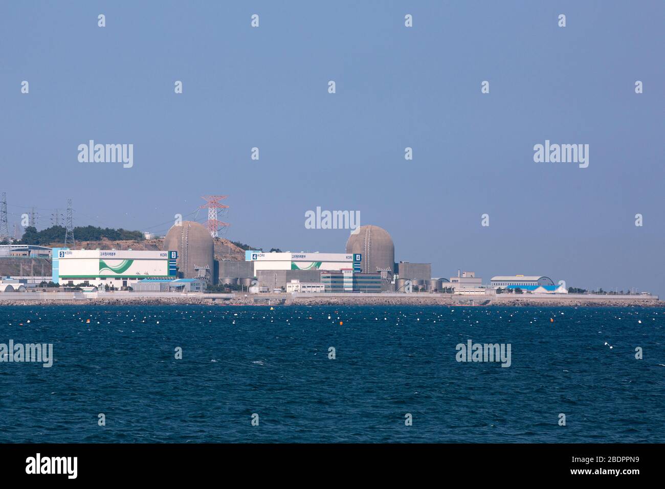 Centrales nucléaires Gori (unité 3,4) en Corée Banque D'Images