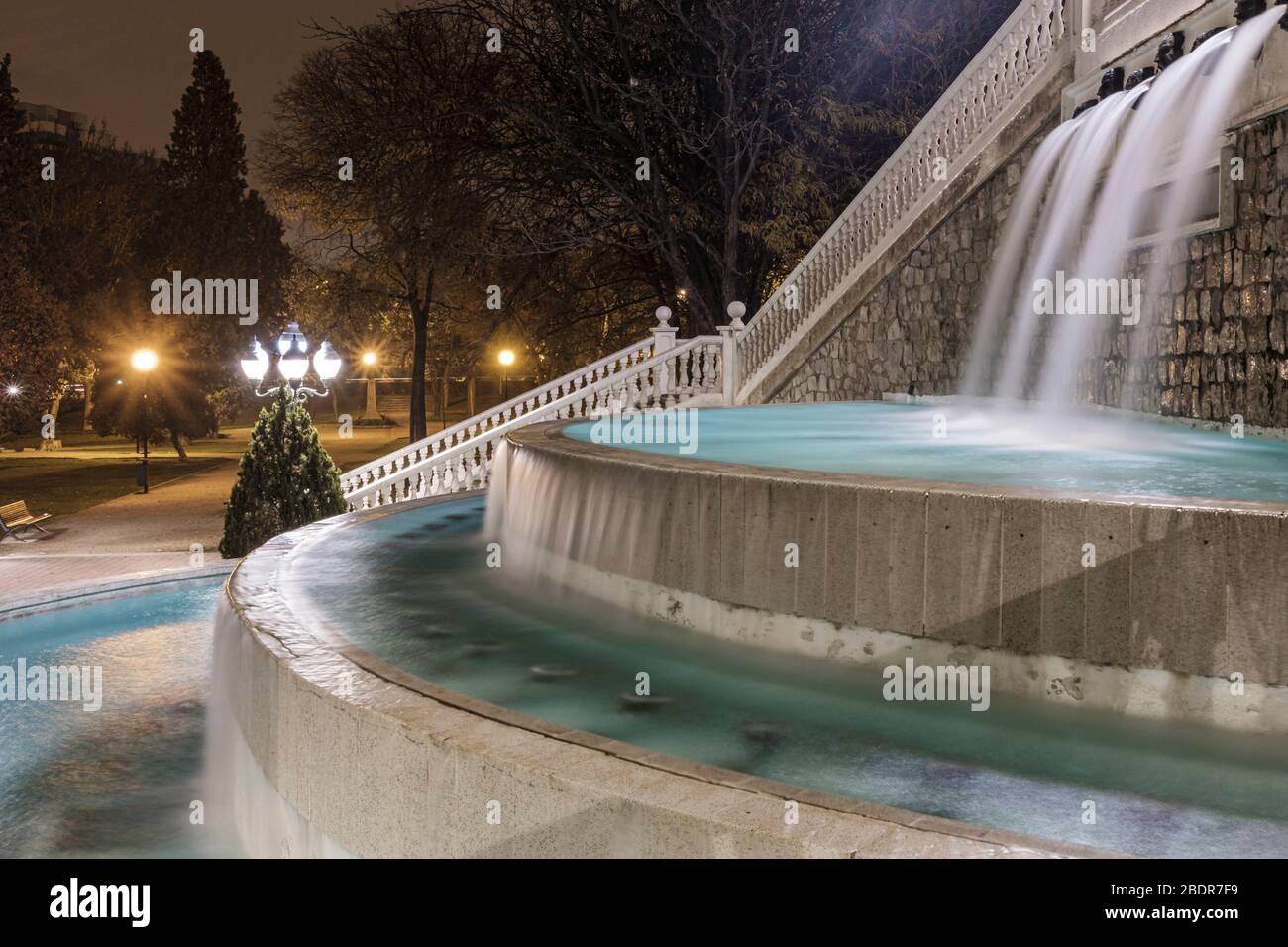 El Batallador, Parque grande, Zaragoza Banque D'Images