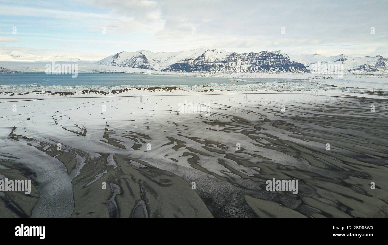 Effets du changement climatique. Islande Banque D'Images