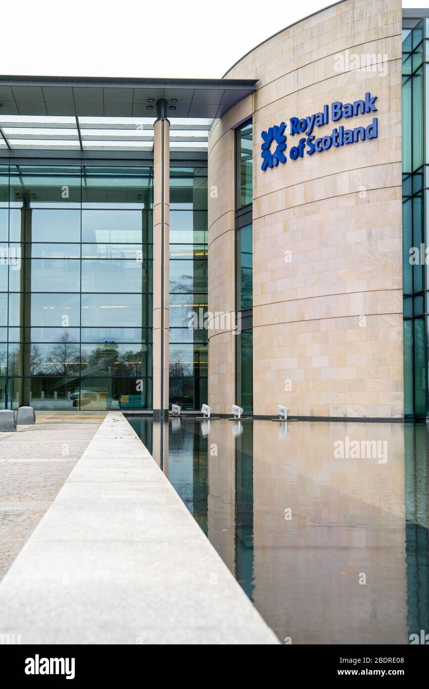 Siège de RHS, Gogarburn, Banque Royale d'Écosse, siège social, Centre de conférence Banque D'Images