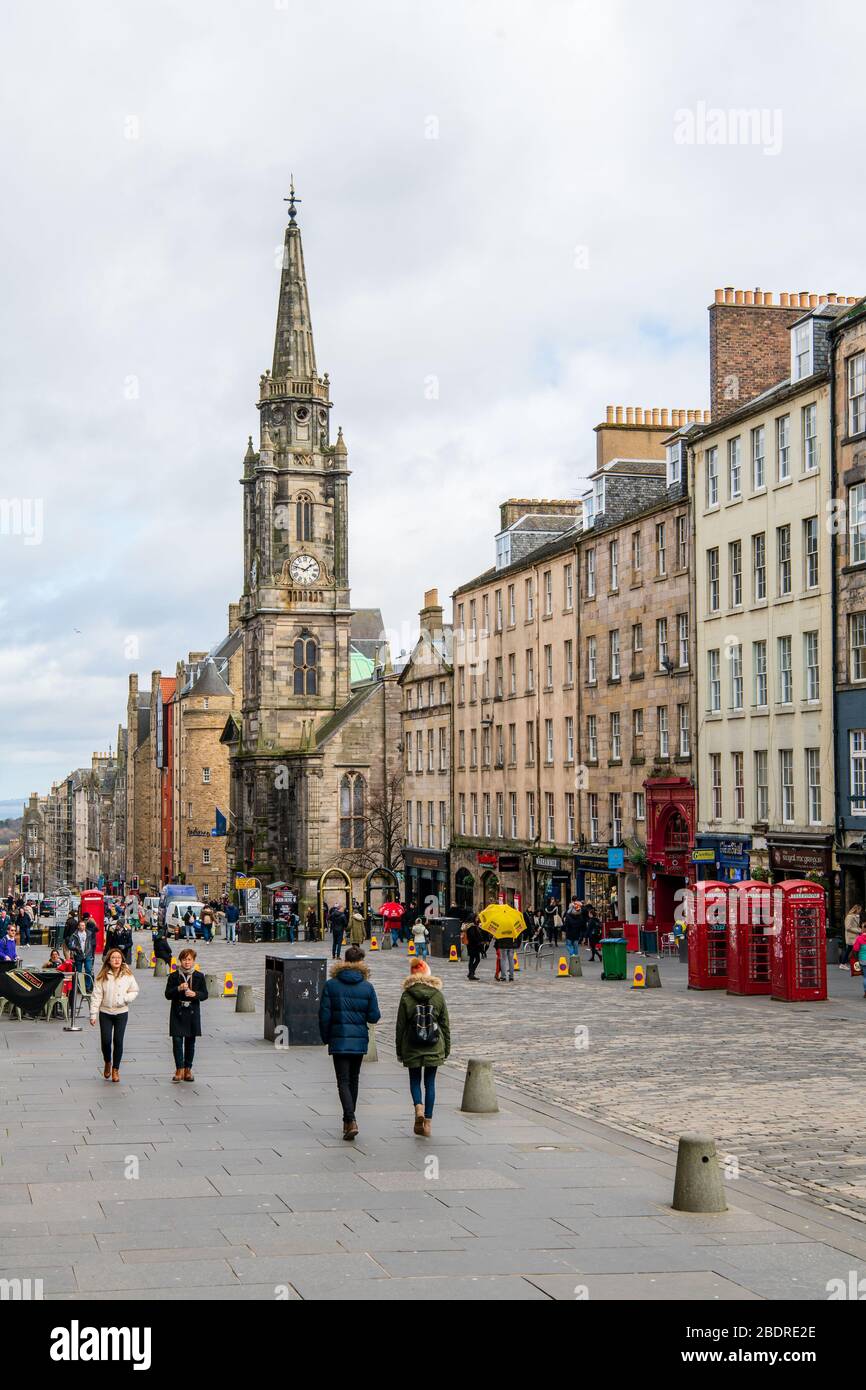 Royal Mile GV Banque D'Images