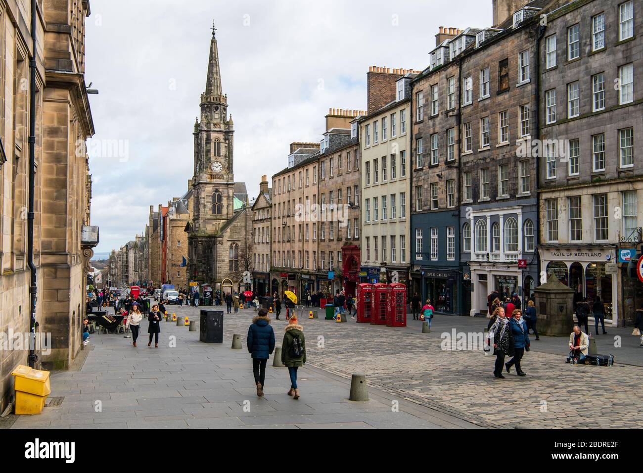 Royal Mile GV Banque D'Images