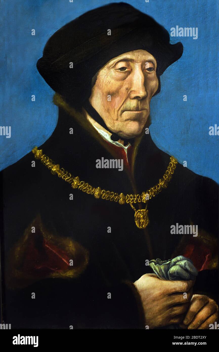 Portrait de Guillaume de Montmorency 1529 artiste inconnu France, Français, ( général des finances du roi, il était gouverneur de plusieurs châteaux royaux et accompagné Louis XII lors des premières guerres italiennes . ) Banque D'Images