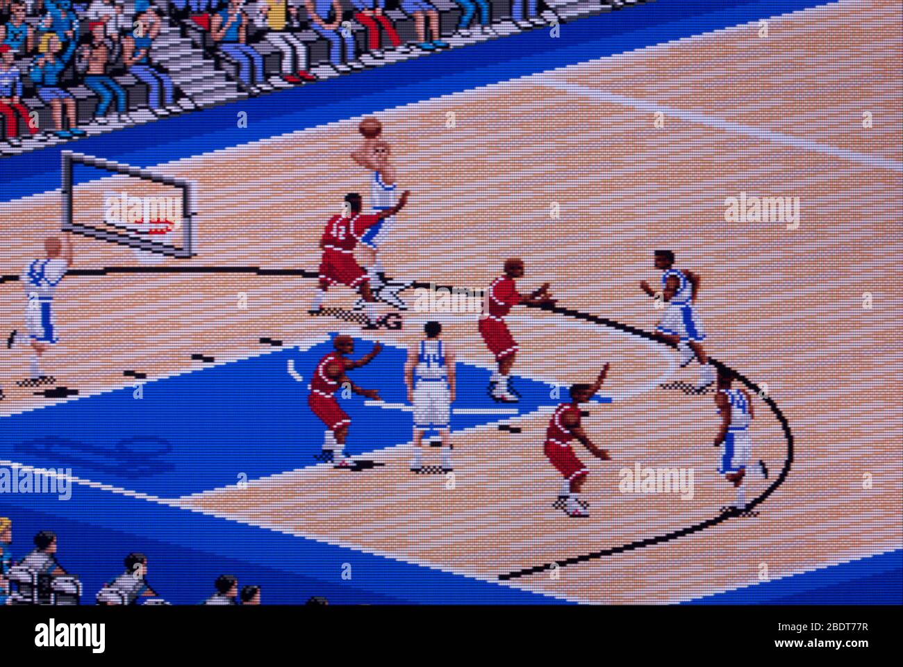 Entraîneur K College Basketball - Sega Genesis Mega Drive - usage éditorial seulement Banque D'Images