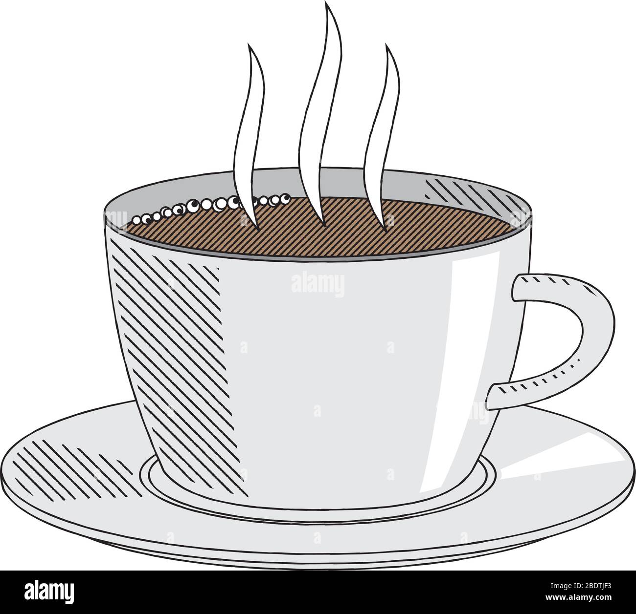 Tasse à café/tasse à thé - illustration/ clipart Image Vectorielle Stock -  Alamy