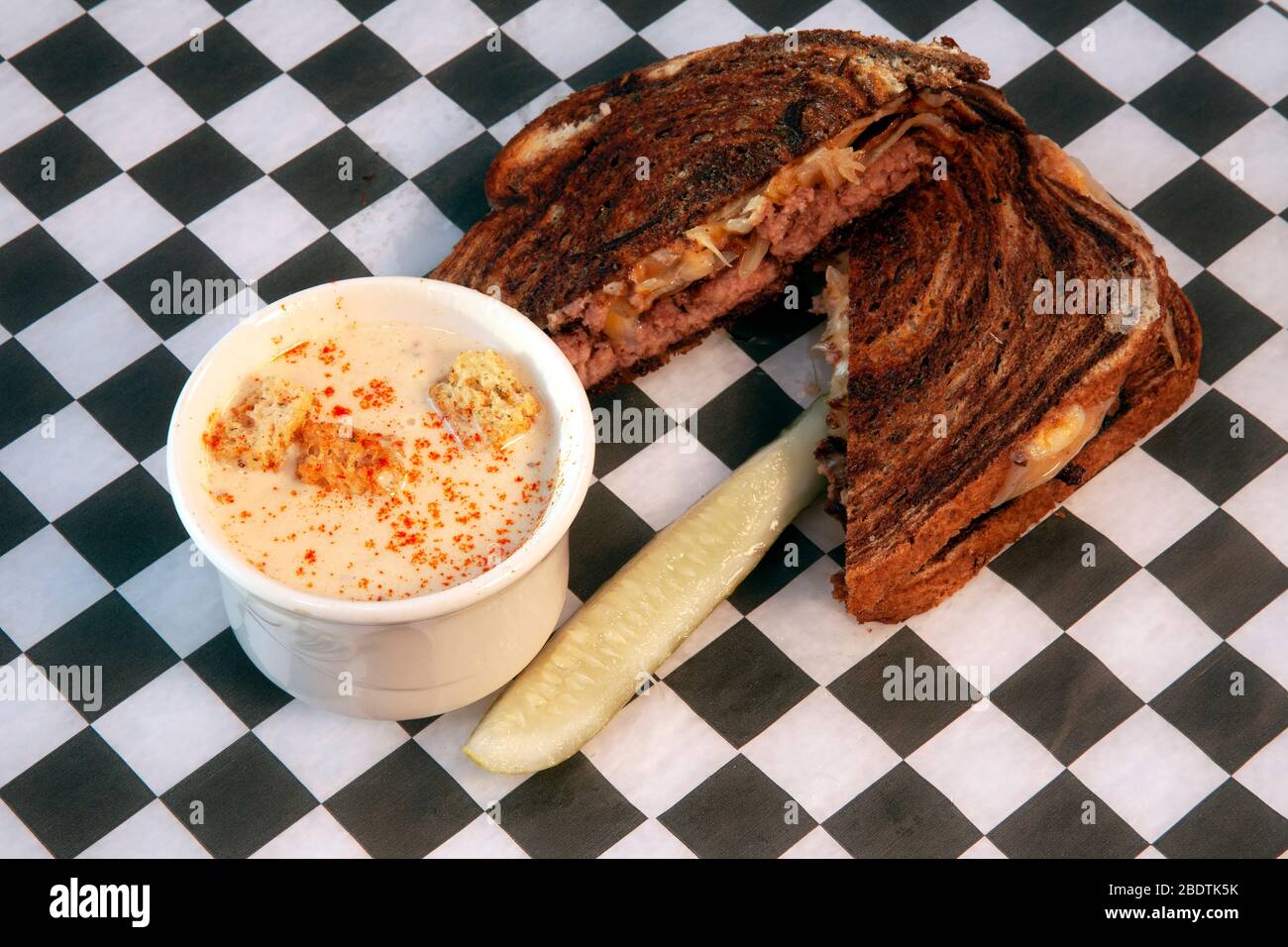 Patty fondre sandwich, par James D Coppinger/Dembinsky photo Assoc Banque D'Images