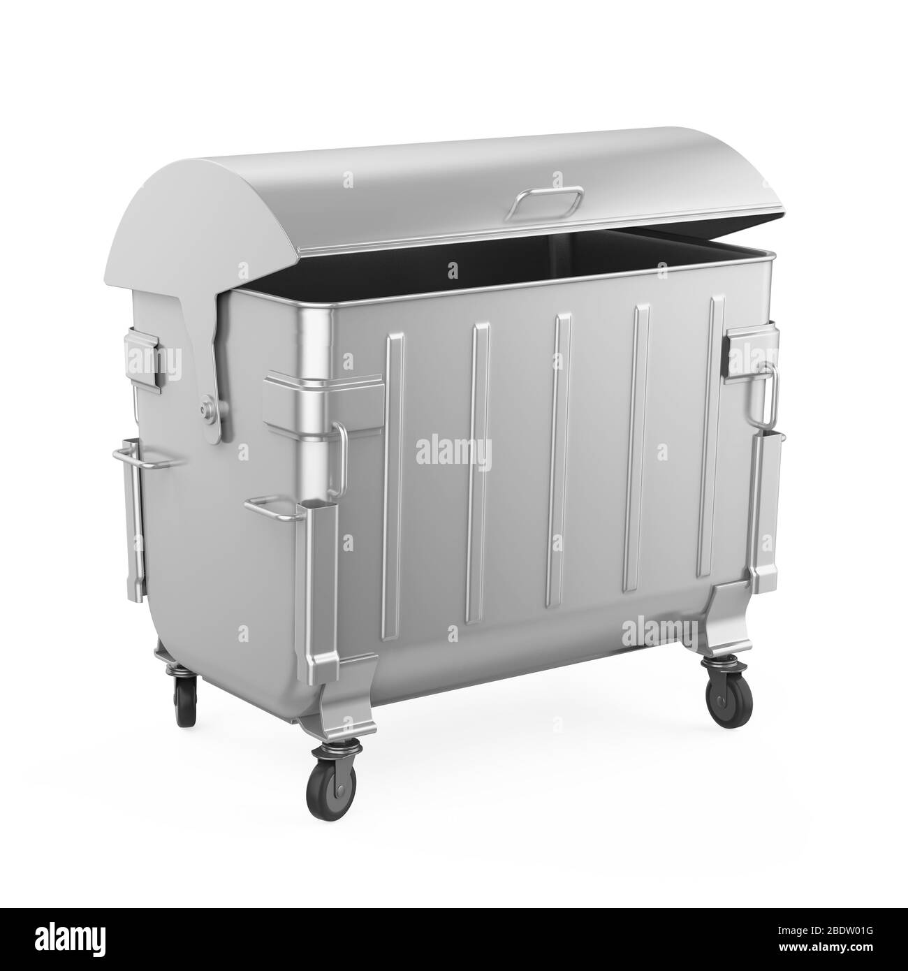 Ordures Dumpster isolé Banque D'Images