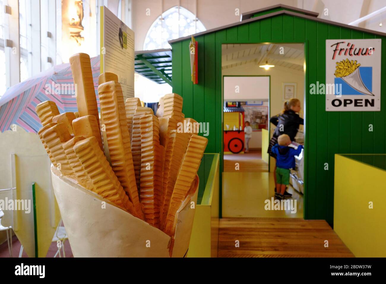 Frietmuseum Fries Museum.Bruges.Flandre Occidentale.Belgique Banque D'Images